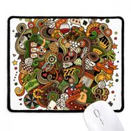 Dıythinker Kumarhane Bar Poker Kartı Çipleri Jackpot İllüstrasyonu Kaymaz Siyah Başlıklı Kenarlar Mouse Pad