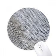Dıythinker Kumaş Keten Gri Soyut Baskılı Yuvarlak Kaymaz Kauçuk Mouse Pad