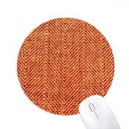 Dıythinker Kumaş Keten Kahverengi Soyut Baskılı Yuvarlak Kaymaz Kauçuk Mouse Pad
