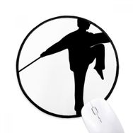 Dıythinker Kung Fu Çin Shaolin Sopa Dövüş Sanatı Yuvarlak Kaymaz Mouse Pad