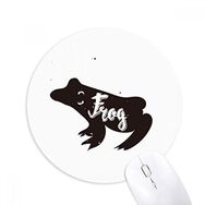 Dıythinker Kurbağa Siyah ve Beyaz Hayvan Baskılı Yuvarlak Kaymaz Kauçuk Mouse Pad