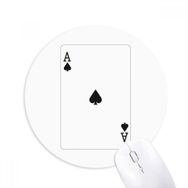 Dıythinker Kürek Kartları Desenli Baskılı Yuvarlak Kaymaz Kauçuk Mouse Pad