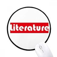 Dıythinker Kursu ve Büyük Edebiyat Kırmızı Yuvarlak Kaymaz Mouse Pad