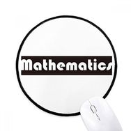 Dıythinker Kursu ve Büyük Matematik Siyah Yuvarlak Kaymaz Mouse Pad