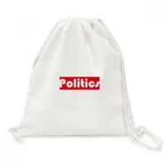 Dıythinker Kursu Ve Büyük Politika Kırmızı Tuval İpli Sırt Çantası