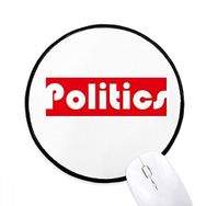 Dıythinker Kursu ve Büyük Politika Kırmızı Yuvarlak Kaymaz Mouse Pad