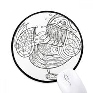 Dıythinker Kuş Boya Uçan Hattı Yuvarlak Kaymaz Mouse Pad