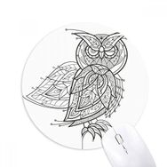 Dıythinker Kuş Boyası Uçan Çizgi Siyah Baskılı Yuvarlak Kaymaz Kauçuk Mouse Pad