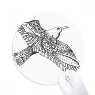 Dıythinker Kuş Boyası Uçan Sadık Güçlü Baskılı Yuvarlak Kaymaz Kauçuk Mouse Pad