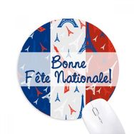 Dıythinker Kutlama Eyfel Kulesi Fransa Kent Simgesi Baskılı Yuvarlak Kaymaz Kauçuk Mouse Pad