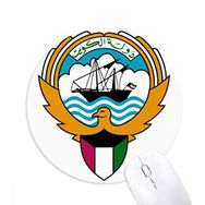 Dıythinker Kuveyt Afrika Ulusal Amblem Baskılı Yuvarlak Kaymaz Kauçuk Mouse Pad