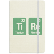 Dıythinker Lastik Kimyasal Element Bilim Defteri Kumaş Sert Kapak A5 Defter