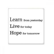Dıythinker Learn Live Hope Alıntı 20x20 cm Seramik Karo