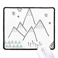 Dıythinker Leaves Mountain Grass Star Pattern Kaymaz Siyah Başlıklı Kenarlar Mouse Pad