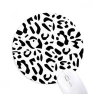 Dıythinker Leopar Hayvan Sanatı Tahıl İllüstrasyon Desen Baskılı Yuvarlak Kaymaz Kauçuk Mouse Pad