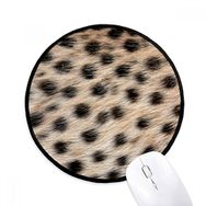 Dıythinker Leopar Tüy Soyut Tasarım Yuvarlak Kaymaz Mouse Pad