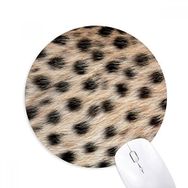Dıythinker Leopar Tüyü Soyut Tasarım Baskılı Yuvarlak Kaymaz Kauçuk Mouse Pad