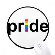 Dıythinker LGBT Gökkuşağı Gay Lezbiyen Transseksüel Yuvarlak Kaymaz Mouse Pad