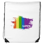 Dıythinker Liebe LGBT Gökkuşağı Homo Ink Form Rulo Sırt Çantası