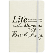 Dıythinker Life Moments Nefes Alıntılı Kumaş Sert Kapak A5 Defter