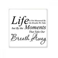 Dıythinker Life Moments Nefes Alıntısı 15x15 cm Seramik Karo