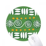 Dıythinker Line Count Meksika Totems Antik Uygarlık Baskılı Yuvarlak Kaymaz Kauçuk Mouse Pad