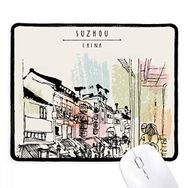 Dıythinker Little Inns in Lijiang of China Kaymaz Siyah Başlıklı Kenarlar Mouse Pad