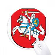 Dıythinker Litvanya Avrupa Ulusal Amblem Baskılı Yuvarlak Kaymaz Kauçuk Mouse Pad