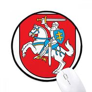 Dıythinker Litvanya Avrupa Ulusal Amblem Yuvarlak Kaymaz Mouse Pad