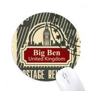 Dıythinker Londra Posta Geliri Birleşik Krallık Baskılı Yuvarlak Kaymaz Kauçuk Mouse Pad