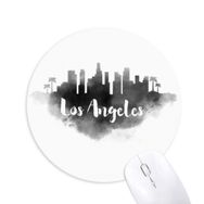Dıythinker Los Angeles Amerika Mürekkep Şehir Boyama Baskılı Yuvarlak Kaymaz Kauçuk Mouse Pad