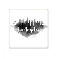 Dıythinker Los Angeles Amerika Mürekkep Şehir Seramik Bisk Fayans Dekorasyon 20x20 cm Seramik Karo