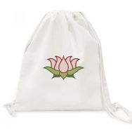 Dıythinker Lotus Budizm Çin Desenli Kanvas İpli Sırt Çantası