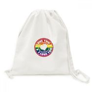 DIYThinker Love Lgbt Gökkuşağı Postmark Tuval İpli Sırt Çantası