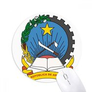 Dıythinker Luanda Angola Ulusal Amblem Baskılı Yuvarlak Kaymaz Kauçuk Mouse Pad