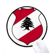 Dıythinker Lübnan Asya Ulusal Amblem Yuvarlak Kaymaz Mouse Pad