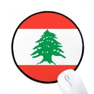 Dıythinker Lübnan Ulusal Bayrağı Asya Ülke Yuvarlak Kaymaz Mouse Pad
