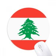 Dıythinker Lübnan Ulusal Bayrak Asya Ülke Baskılı Yuvarlak Kaymaz Kauçuk Mouse Pad