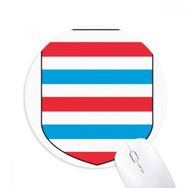 Dıythinker Lüksemburg Avrupa Ulusal Amblem Baskılı Yuvarlak Kaymaz Kauçuk Mouse Pad