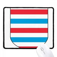 Dıythinker Lüksemburg Avrupa Ulusal Amblem Kaymaz Siyah Başlıklı Kenarlar Mouse Pad