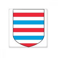 Dıythinker Lüksemburg Avrupa Ulusal Amblem Seramik 10x10 cm Seramik Karo