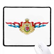 Dıythinker Lüksemburg Bayrağı Ulusal Amblem Kaymaz Siyah Başlıklı Kenarlar Mouse Pad