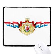 Dıythinker Lüksemburg Ulusal Amblem Ülke Sembolü Kaymaz Siyah Başlıklı Kenarlar Mouse Pad