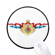Dıythinker Lüksemburg Ulusal Amblemi Ülke Sembol Yuvarlak Kaymaz Mouse Pad