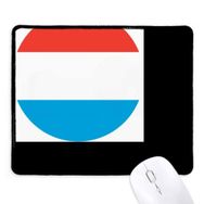 Dıythinker Lüksemburg Ulusal Bayrağı Avrupa Ülke Sembolü Kaymaz Siyah Başlıklı Kenarlar Mouse Pad