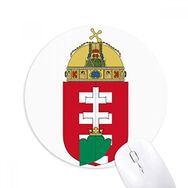 Dıythinker Macaristan Avrupa Ulusal Amblem Baskılı Yuvarlak Kaymaz Kauçuk Mouse Pad