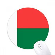 Dıythinker Madagaskar Ulusal Bayrak Afrika Ülke Baskılı Yuvarlak Kaymaz Kauçuk Mouse Pad