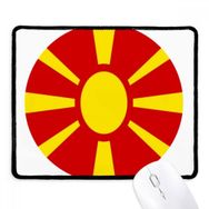 Dıythinker Makedonya Avrupa Ulusal Amblem Kaymaz Siyah Başlıklı Kenarlar Mouse Pad
