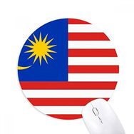 Dıythinker Malezya Ulusal Bayrağı Asya Ülke Baskılı Yuvarlak Kaymaz Kauçuk Mouse Pad