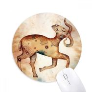 Dıythinker Mart Nisan Koç Burç Baskılı Yuvarlak Kaymaz Kauçuk Mouse Pad